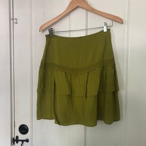 Flowy Reiss skirt chartreuse color, wore it twice.